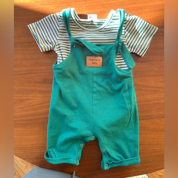 Other - Mamas boy onesie and romper set. 12-18m